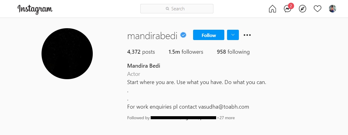 Mandira Bedi’s new Instagram DP honours her late husband Raj Kaushal.
