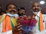 Bandi Sanjay Kumar, MP &amp; BJP State President said that reports and pre-poll surveys show Eatala Rajender will be a certain winner from the Huzurabad constituency. (ANI Photo)