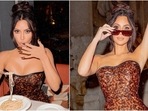 Kim Kardashian in mini vinyl dress has her Dolce Vita moment at Trevi Fountain(Instagram/@kimkardashian) Kim Kardashian in mini vinyl dress has her Dolce Vita moment at Trevi Fountain(Instagram/@kimkardashian)