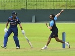 Manish Pandey (left) watches on as Bhuvneshwar Kumar, fondly known as Bhuvi (right) bowls during India's intra-squad match. (BCCI/TWITTER) Manish Pandey (left) watches on as Bhuvneshwar Kumar, fondly known as Bhuvi (right) bowls during India's intra-squad match. (BCCI/TWITTER)