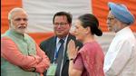 Prime Minister Narendra Modi with Congress president Sonia Gandhi, and former PM Manmohan Singh. (File photo) Prime Minister Narendra Modi with Congress president Sonia Gandhi, and former PM Manmohan Singh. (File photo)