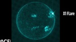 Solar flares are categorised as A, B, C, M or X--A being the smallest and X being the brightest and largest. (Screengrab from video posted by VideoFromSpace) Solar flares are categorised as A, B, C, M or X--A being the smallest and X being the brightest and largest. (Screengrab from video posted by VideoFromSpace)