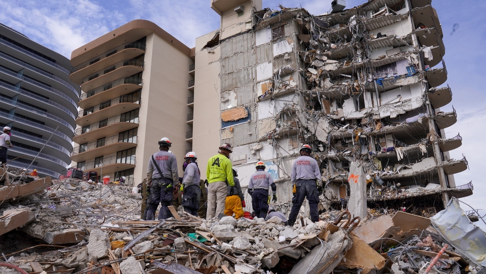 Florida Drilling done, demolition of collapsed condo set, says