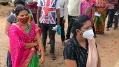 People stand in a queue to take a dose of the Covid-19 vaccine at the Loyola school vaccination centre in Bhubaneswar. (ANI Photo/File) People stand in a queue to take a dose of the Covid-19 vaccine at the Loyola school vaccination centre in Bhubaneswar. (ANI Photo/File)
