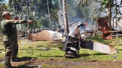 Investigators are unsure of the cause of the crash and are looking for cockpit voice and flight data recorders. (AP) Investigators are unsure of the cause of the crash and are looking for cockpit voice and flight data recorders. (AP)