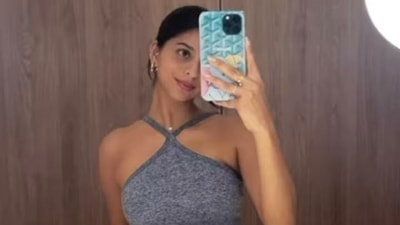 Suhana Khan shares a selfie from her Pilates class. Suhana Khan shares a selfie from her Pilates class.