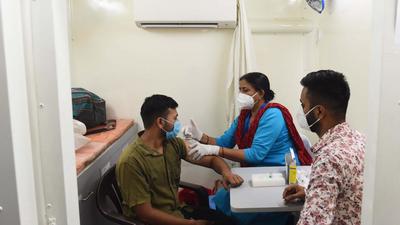 Officials are expecting the numbers to fall further as more people are getting vaccinated. (Vipin Kumar/HT PHOTO)