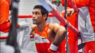 Ashish Kumar is the first boxer from Himachal Pradesh to qualify for the Olympics. He will fight in the middleweight (75kg) category. (Twitter) Ashish Kumar is the first boxer from Himachal Pradesh to qualify for the Olympics. He will fight in the middleweight (75kg) category. (Twitter)