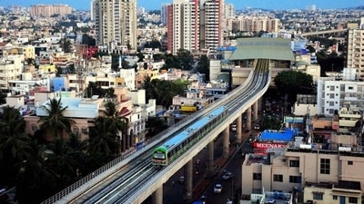 A train on the Green Line of Namma Metro's Phase-1. (PTI File Photo) A train on the Green Line of Namma Metro's Phase-1. (PTI File Photo)