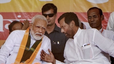 Prime Minister Narendra Modi with Ram Vilas Paswan during an election campaign rally in Patna. (PTI File Photo) Prime Minister Narendra Modi with Ram Vilas Paswan during an election campaign rally in Patna. (PTI File Photo)