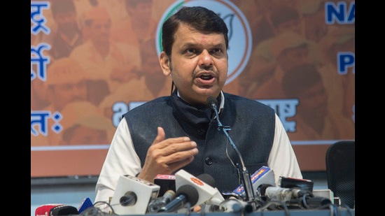 Leader of the Opposition in Maharashtra assembly, Devendra Fadnavis. (HT archive)