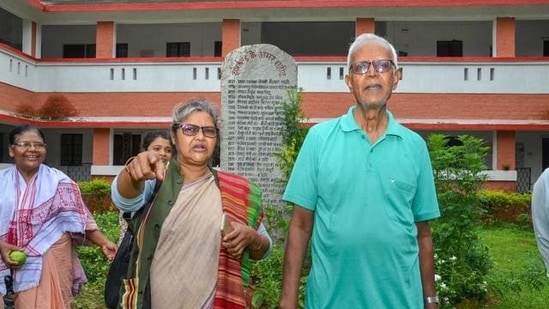 Stan Swamy, the Jesuit priest who was arrested last year under the Unlawful Activities (Prevention) Act in connection with the Elgar Parishad case, died after suffering a cardiac arrest on Monday.(PTI)