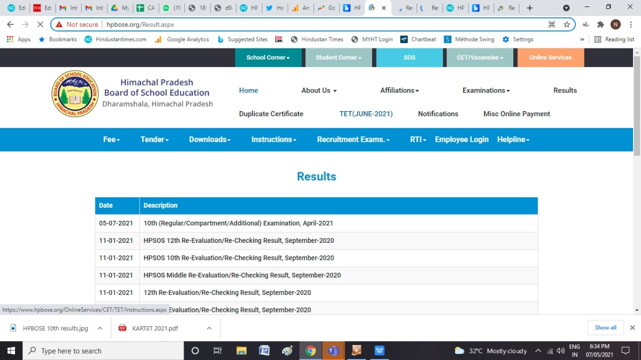 HP Board 10th results (hpbose.org) HP Board 10th results (hpbose.org)