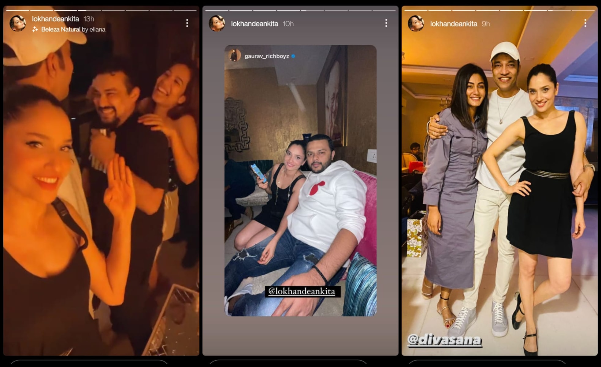 Ankita Lokhande shared pictures and videos from the celebrations on Instagram Stories. Ankita Lokhande shared pictures and videos from the celebrations on Instagram Stories.