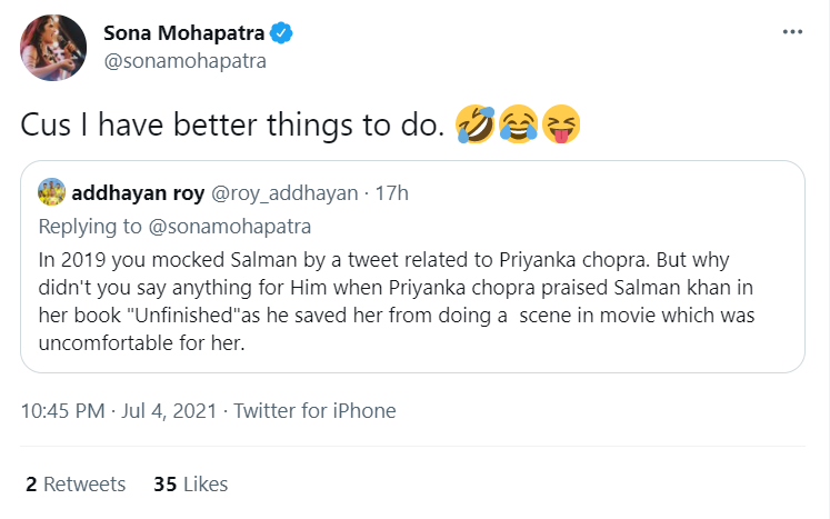 Sona Mohapatra on Twitter.