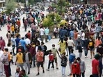 Tourists gather at Mall Road after the relaxation in COVID-19 restrictions, in Manali (ANI). Tourists gather at Mall Road after the relaxation in COVID-19 restrictions, in Manali (ANI).