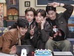 BTS V reunites with his Wooga Squad members Park Seo-joon, Choi Woo-shik, Peakboy and Park Hyung-sik.