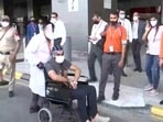 Arshdeep Singh was received by his family members at Delhi airport on Monday.(ANI Photo) Arshdeep Singh was received by his family members at Delhi airport on Monday.(ANI Photo)
