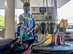 Fuel prices were not revised on Tuesday, though petrol gained <span class='webrupee'>₹</span>35 paise on Monday while diesel price remained intact.(PTI Photo) Fuel prices were not revised on Tuesday, though petrol gained <span class='webrupee'>₹</span>35 paise on Monday while diesel price remained intact.(PTI Photo)