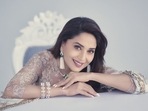Madhuri Dixit shared pictures of herself posing in a lehenga. Madhuri Dixit shared pictures of herself posing in a lehenga.
