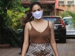 Mira Rajput in backless blouse and printed mini skirt dials up the drama(Varinder Chawla) Mira Rajput in backless blouse and printed mini skirt dials up the drama(Varinder Chawla)