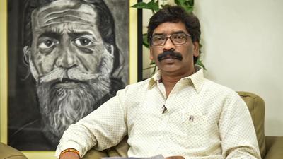 Jharkhand CM Hemant Soren has been vocal against Stan Swamy’s arrest on terror charges by the National Investigation Agency (NIA) in October 2020 (PTI) Jharkhand CM Hemant Soren has been vocal against Stan Swamy’s arrest on terror charges by the National Investigation Agency (NIA) in October 2020 (PTI)