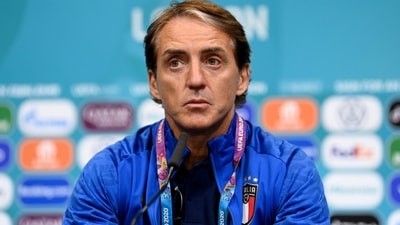 Italy boss Roberto Mancini. (Handout via REUTERS)