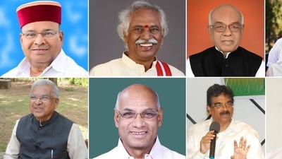 A combo photo of (LtoR) Thaawarchand Gehlot, Governor of Karnataka, Bandaru Dattacharya as Governor of Haryana, Satyadev Narayan Arya as Governor of Tripura, Rajendra Vishwanath Arlekar as Governor of Himachal Pradesh, Mangubhai Chhaganbhai Patel as Governor of Madhya Pradesh, Ramesh Bais as Governor of Jharkhand, Dr. Hari Babu Kambhampati as Governor of Mizoram and P.S. Sreedharan Pillai as Governor of Goa, appointed by President of India, in New Delhi on Tuesday. (ANI Photo)