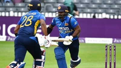 Sri Lanka's captain Kusal Perera (R) and Avishka Fernando (L): File photo (AP) Sri Lanka's captain Kusal Perera (R) and Avishka Fernando (L): File photo (AP)