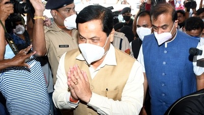 Sarbananda Sonowal arrived in the Capital on Tuesday ahead of the much-awaited cabinet expansion. (ANI File Photo) Sarbananda Sonowal arrived in the Capital on Tuesday ahead of the much-awaited cabinet expansion. (ANI File Photo)