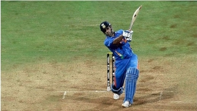 MS Dhoni scored unbeaten 91* in the 2011 ODI World Cup final against Sri Lanka to help India win the trophy. (PTI)
