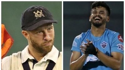 Shreyas Iyer (right) reveals hilarious incident involving Matthew Wade (left) and David Warner during India A game (HT Collage) Shreyas Iyer (right) reveals hilarious incident involving Matthew Wade (left) and David Warner during India A game (HT Collage)