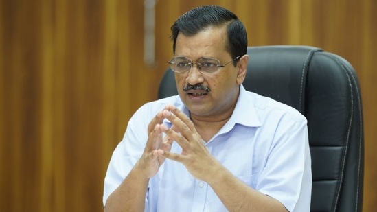 Delhi CM Arvind Kejriwal launched the ‘Mukhyamantri Covid-19 Pariwar Aarthik Sahayata Yojna’ to ensure monetary assistance to families affected by Covid-19 deaths, via video conferencing at his house, in New Delhi, India on Tuesday, July 6, 2021. (HT Photo) Delhi CM Arvind Kejriwal launched the ‘Mukhyamantri Covid-19 Pariwar Aarthik Sahayata Yojna’ to ensure monetary assistance to families affected by Covid-19 deaths, via video conferencing at his house, in New Delhi, India on Tuesday, July 6, 2021. (HT Photo)