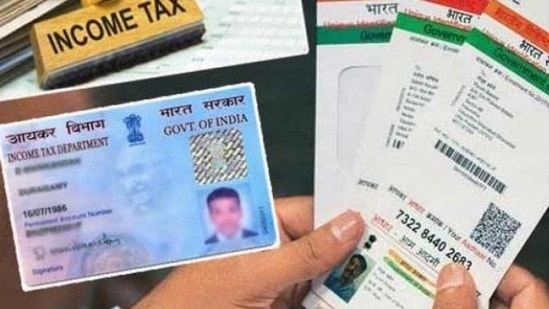 The 12-digit Aadhaar number is required in order to download an e-PAN from the official Income Tax e-filing website.(HT file)