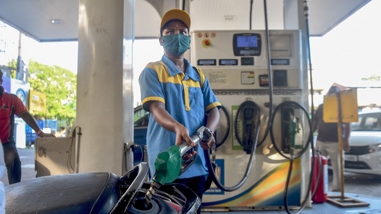 Fuel prices were not revised on Tuesday, though petrol gained <span class='webrupee'>₹</span>35 paise on Monday while diesel price remained intact.(PTI Photo)