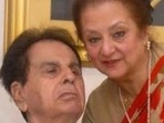 Saira Banu with husband Dilip Kumar. Saira Banu with husband Dilip Kumar.