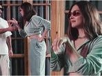 Deepika Padukone dances with Ranveer Singh in velvet hoodie and joggers worth <span class='webrupee'>₹</span>3k(Instagram/@deepikapadukone) Deepika Padukone dances with Ranveer Singh in velvet hoodie and joggers worth <span class='webrupee'>₹</span>3k(Instagram/@deepikapadukone)