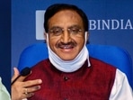 Union labour minister Santosh Gangwar (L) and Union education minister Ramesh Pokhriyal both stepped down from the Union cabinet today, hours ahead of the rejig. (File Photo) Union labour minister Santosh Gangwar (L) and Union education minister Ramesh Pokhriyal both stepped down from the Union cabinet today, hours ahead of the rejig. (File Photo)