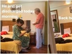 Naseeruddin Shah and Ratna Pathak Shah seen at their home. Naseeruddin Shah and Ratna Pathak Shah seen at their home.