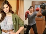 Zareen Khan's intense boxing session video will pump you up for midweek workout(Instagram/@zareenkhan) Zareen Khan's intense boxing session video will pump you up for midweek workout(Instagram/@zareenkhan)