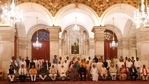 President of India Ram Nath Kovind, Prime Minister Narendra Modi with newly inducted ministers.(SOURCED)