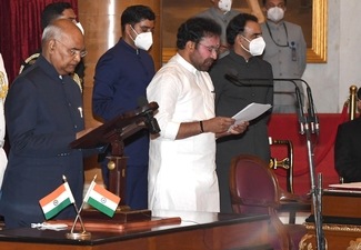 G. Kishan Reddy takes oath as Cabinet Minister during the swearing-in ceremony at Rashtrapati Bhawan, in New Delhi. (HT Photo) G. Kishan Reddy takes oath as Cabinet Minister during the swearing-in ceremony at Rashtrapati Bhawan, in New Delhi. (HT Photo)