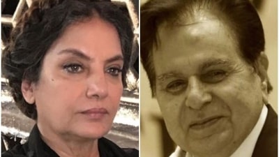 Shabana Azmi paid rich tributes to Dilip Kumar. Shabana Azmi paid rich tributes to Dilip Kumar.