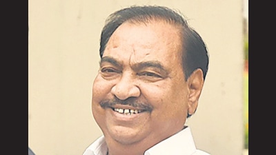NCP leader Eknath Khadse. (HT file) NCP leader Eknath Khadse. (HT file)