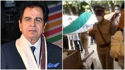 Dilip Kumar was accorded a state funeral on Wednesday.