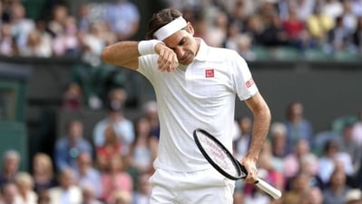 Wimbledon: Roger Federer knocked out in quarterfinals as Hubert Hurkacz pulls off another major upset. (TWITTER) Wimbledon: Roger Federer knocked out in quarterfinals as Hubert Hurkacz pulls off another major upset. (TWITTER)