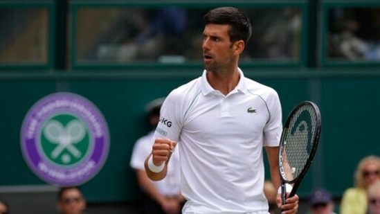 Wimbledon: Novak Djokovic cruises into semifinals, beats Marton Fucsovics in straight sets.(AP)