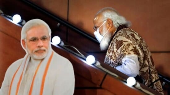 Prime Minister Narendra Modi leaves after a function at the Bharatiya Janata Party headquarters following a state election in New Delhi, India.(AP file photo)