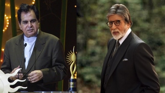 Dilip Kumar and Amitabh Bachchan worked together in Shakti. Dilip Kumar and Amitabh Bachchan worked together in Shakti.