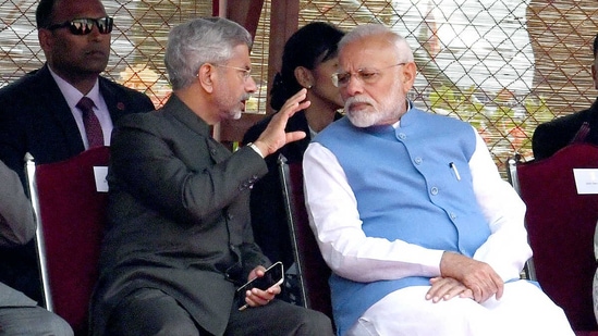 Foreign minister S Jaishankar with Prime Minister Narendra Modi.(ANI File Photo)